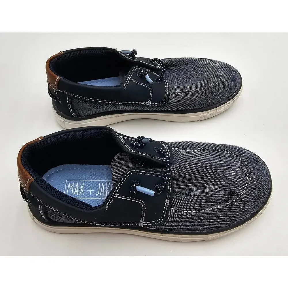 Max + Jake Boy's Size 12 Blue Boat Shoes
